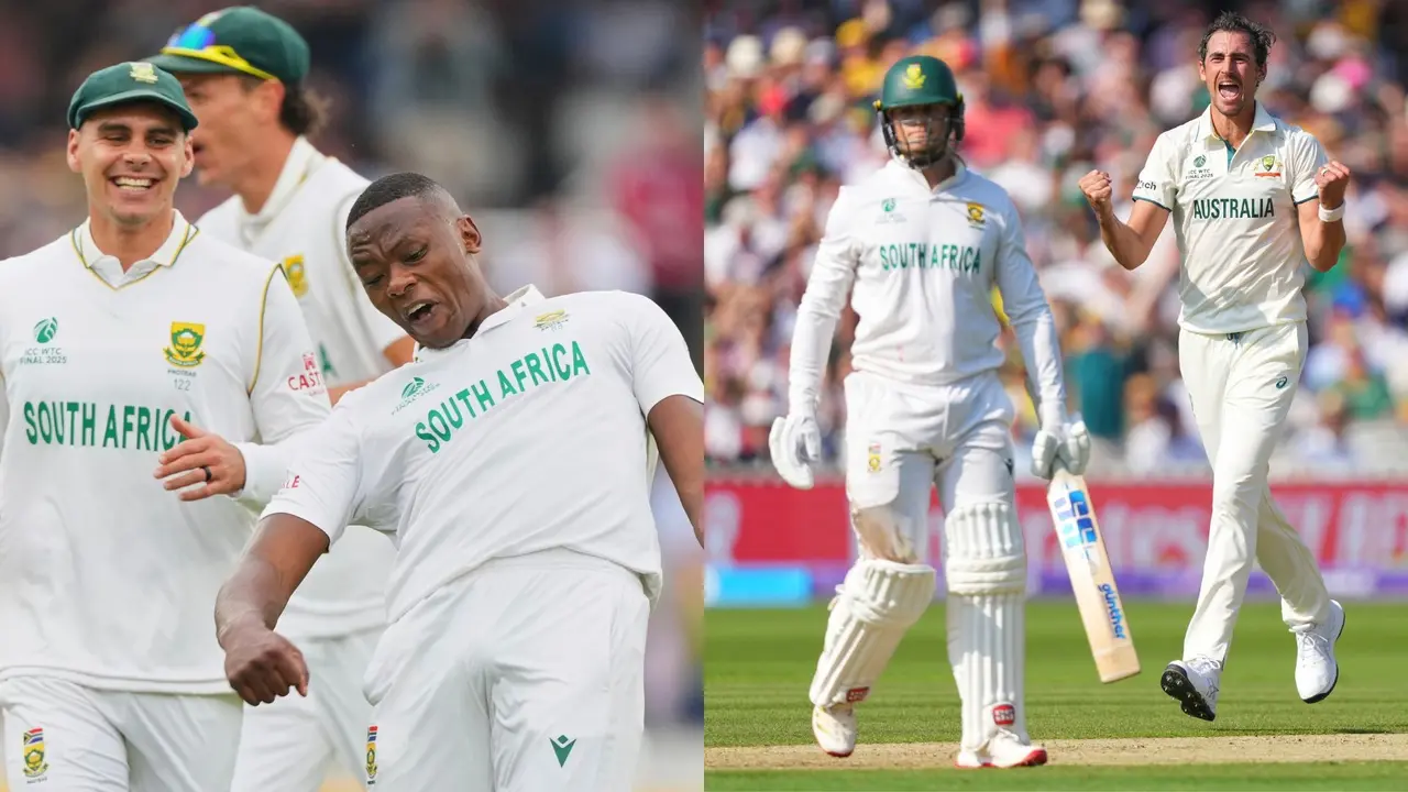 WTC Final 2025: Australia Bounce Back Strong After South Africa Bowlers Wreak Havoc at Lord's on Day 1 of Test Match Mitchell Starc Kagiso Rabada WTC Final 2025