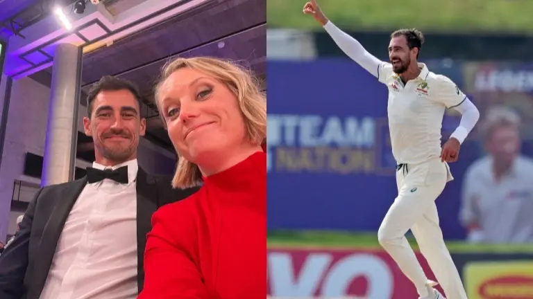 'He Is Fine Everyone': Alyssa Healy Brushed Aside Rumours After Husband Mitchell Starc Opts Out Of Champions Trophy Mitchell Starc with Alyssa Healy