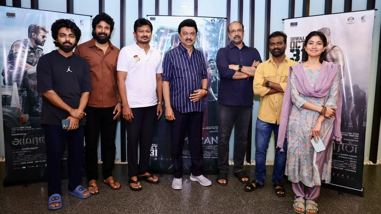 Amaran: Tamil Nadu CM Lauds Sivakarthikeyan And Team For Bringing 'True Stories To Today's Youth' MK Stalin watched Amaran with Sivakarthikeyan and Sai Pallavi