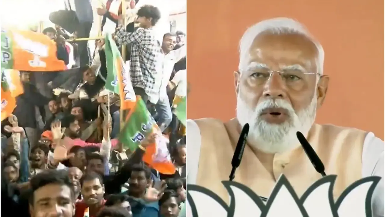 'Gir Jaaoge Bhaiya...': PM Modi Urges As Excited Locals Climb Tower To See Him In Malda Modi Fan Club: Excited Locals Climb Tower To Catch A Glimpse Of PM Modi In Malda