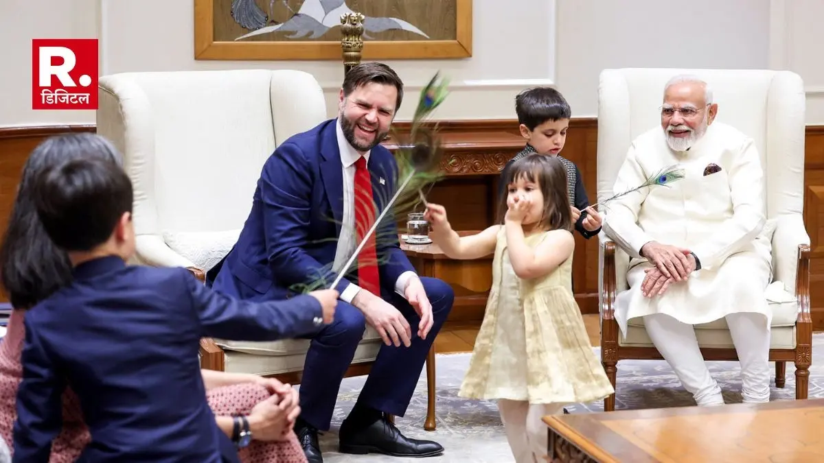 PM Modi Welcomes Vance Family in Delhi