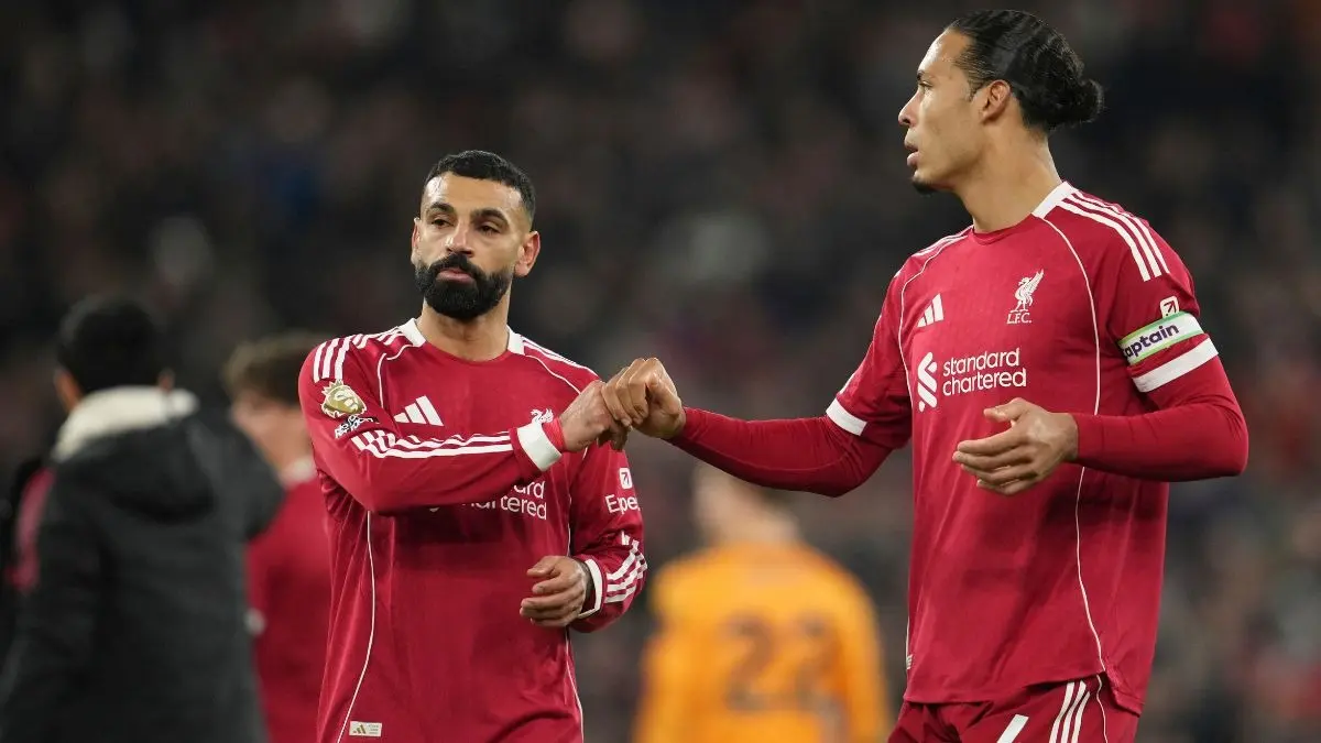 Mohamed Salah and Virgil van Dijk