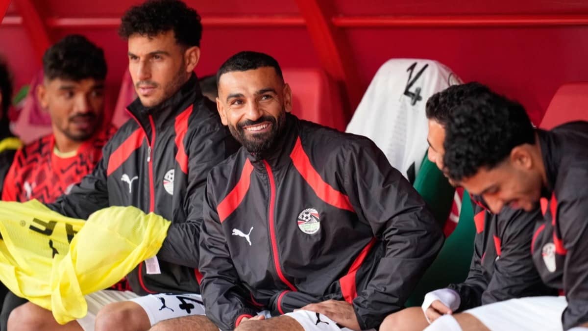Mohamed Salah during Africa Cup of Nations game