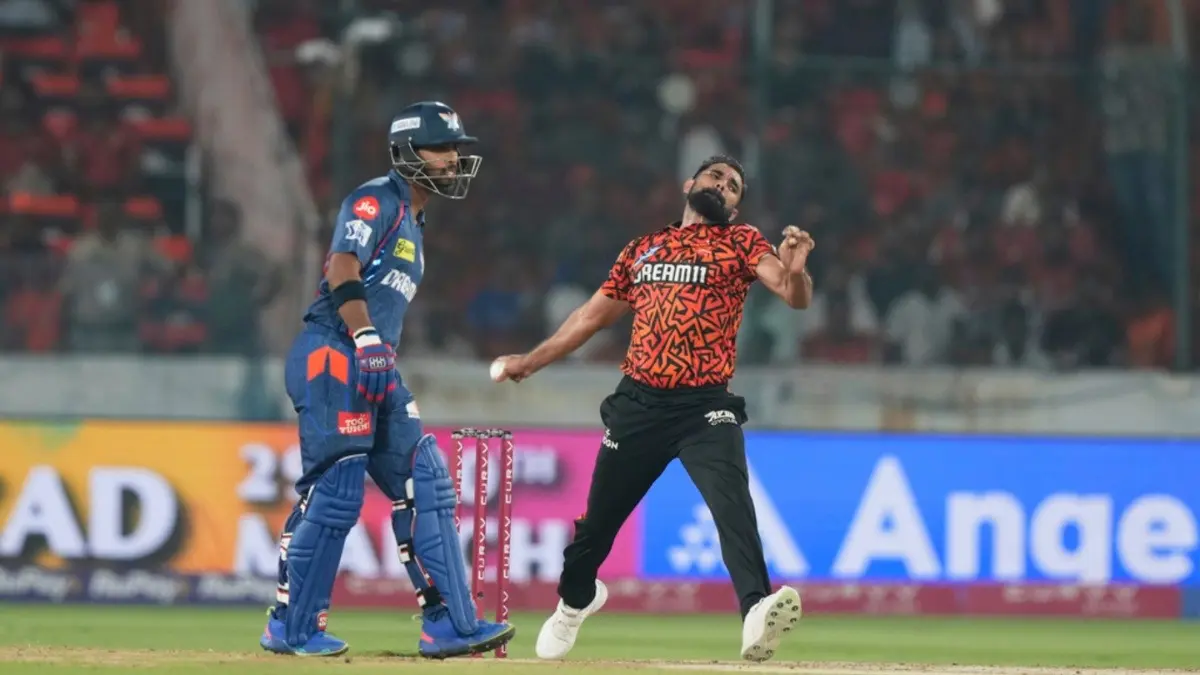 IPL 2025: SRH Coach Hopeful For Mohammed Shami Getting His Form Back Against KKR, Says Pitch At Eden Gardens Will 'Suit Him' Mohammed Shami bowls a delivery against Lucknow Super Giants in IPL 2025