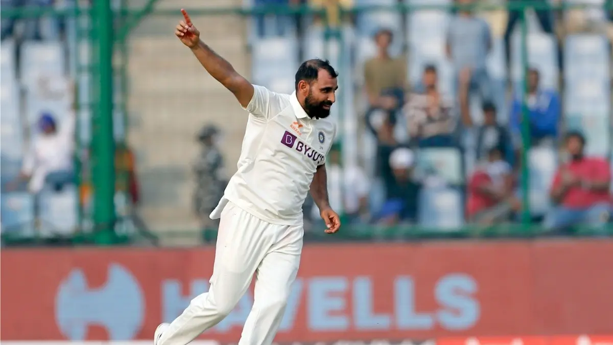 Mohammed Shami during Australia tour of India in 2023