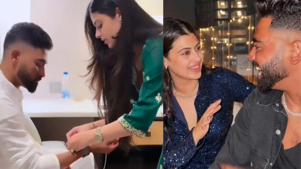 Mohammed Siraj celebrate Raksha bandhan with zanai Bhosle as both love affair comes to rest video viral