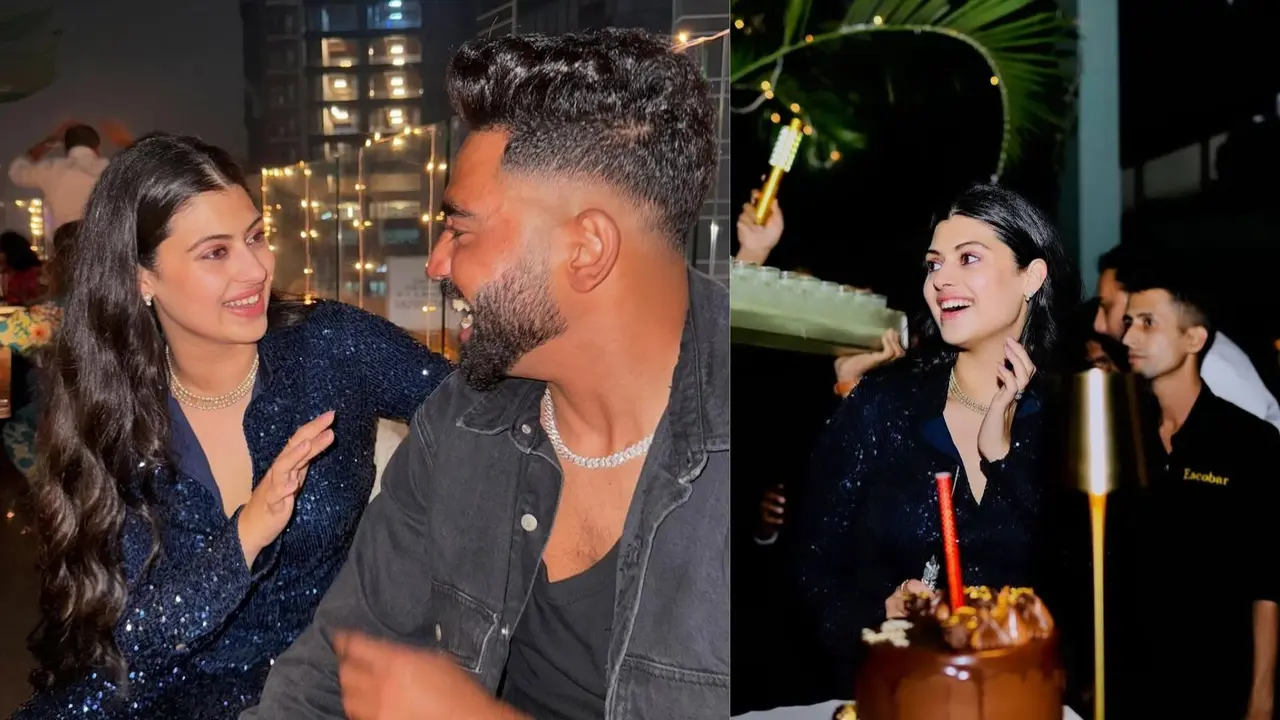 Mohammed Siraj Celebrated his birthday with Asha Bhogle grand daughter Zanai Bhosle photos went viral