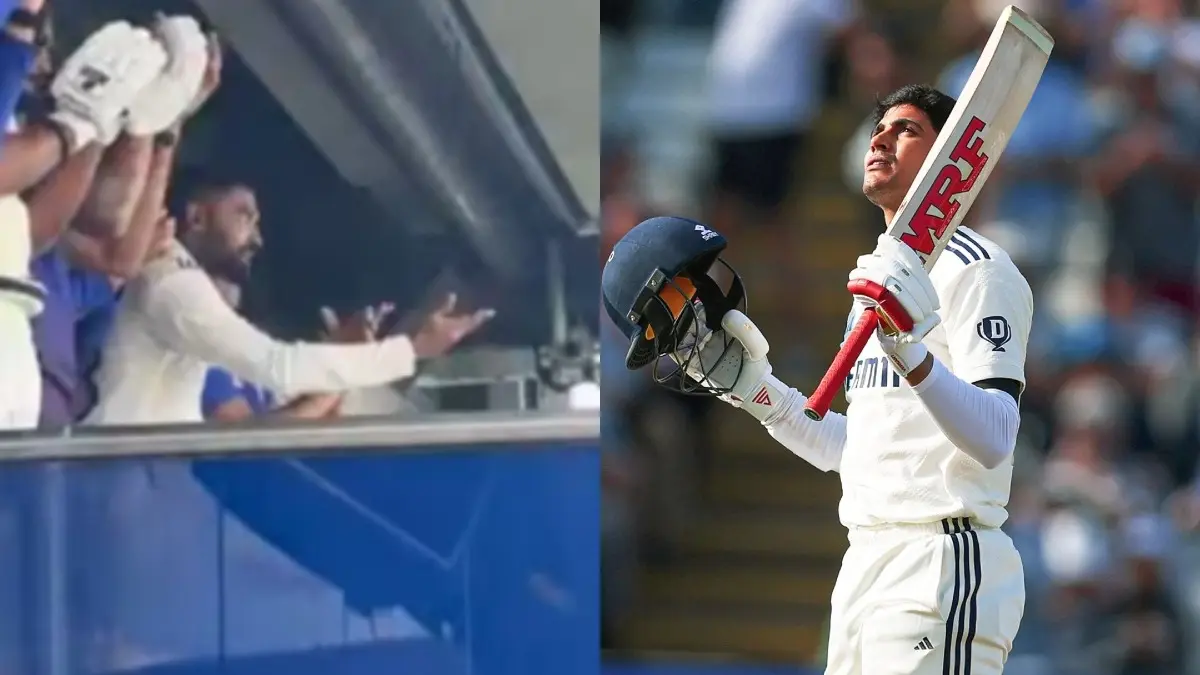 Shubman Gill Does a Rohit Sharma, Almost Forgets to do His Signature Bow After Reaching 200 at Edgbaston | WATCH VIDEO Mohammed Siraj (L), Shubman Gill (R)
