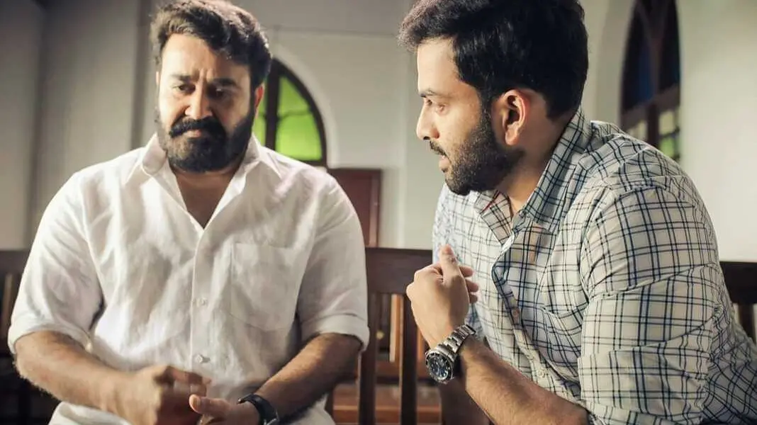 Mohanlal and Prithviraj Sukumaran in Lucifer