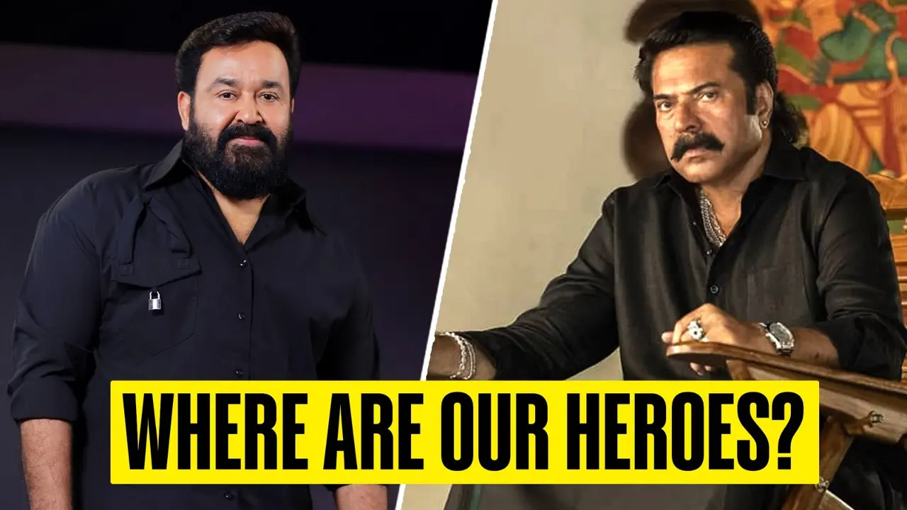 Mollywood Stalwarts Mohanlal, Mammootty's Deafening Silence Amid MeToo Row Questioned Mohanlal (L), Mammootty (r)