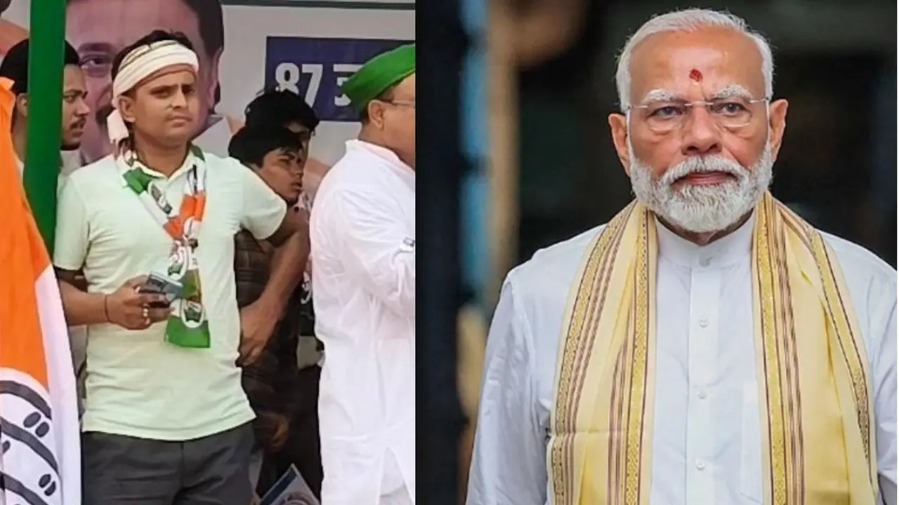 Mohd rizwi raja who used abusive language against pm modi in Darbhanga arrested