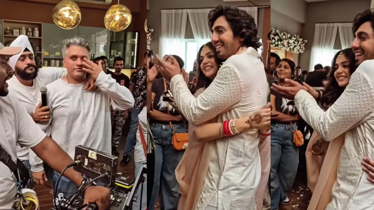 Saiyaara BTS video viral mohit suri crying after seeing ahaan panday aneet padda final shoot day