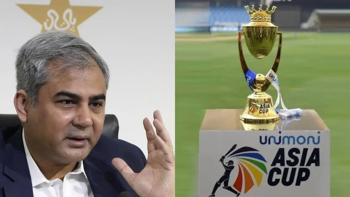 Mohsin Naqvi (L), Asia Cup 2025 (R)