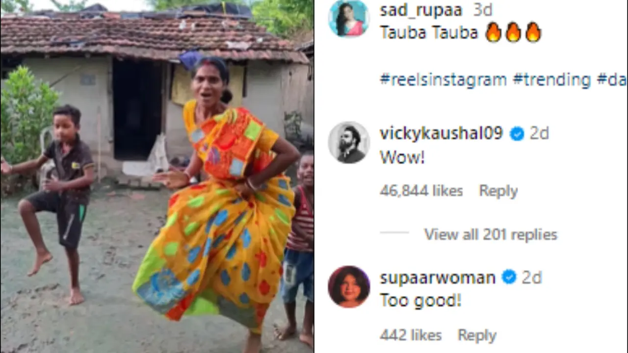 Mom in Saree Dances to ‘Tauba Tauba,’ Wows Vicky Kaushal