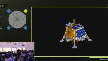 Moment 'Blue Ghost' lunar lander touched the moon's surface