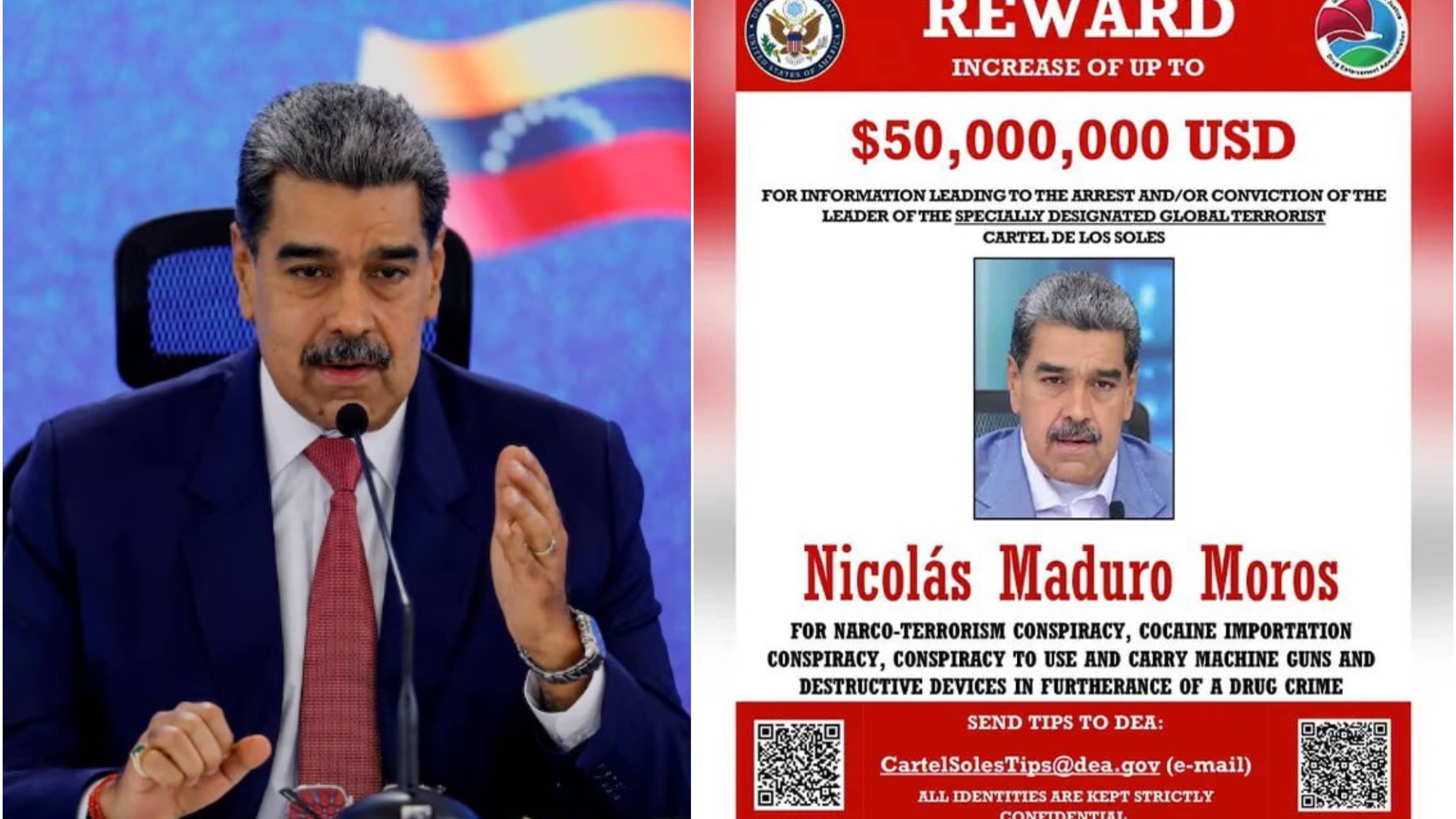 Months Before Maduro's Capture, US Had Announced $50 Million Bounty On Him