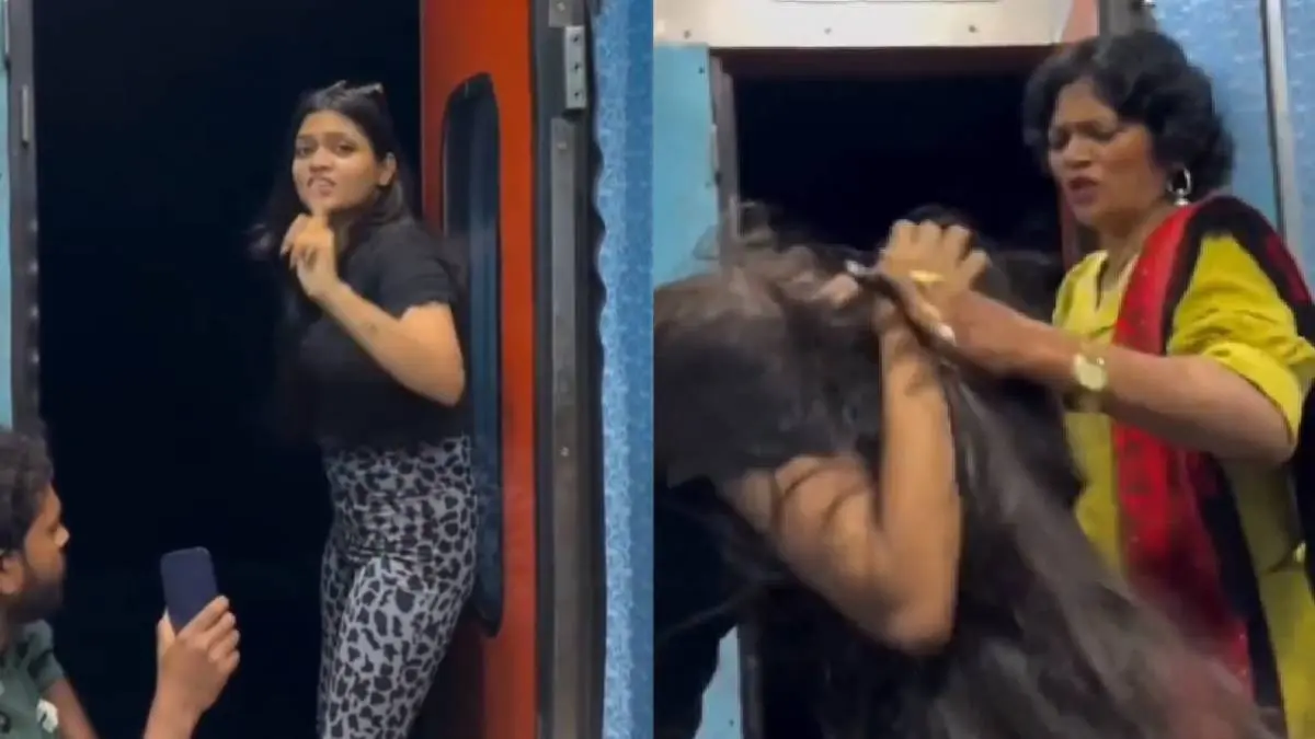 Mother slaps daughter