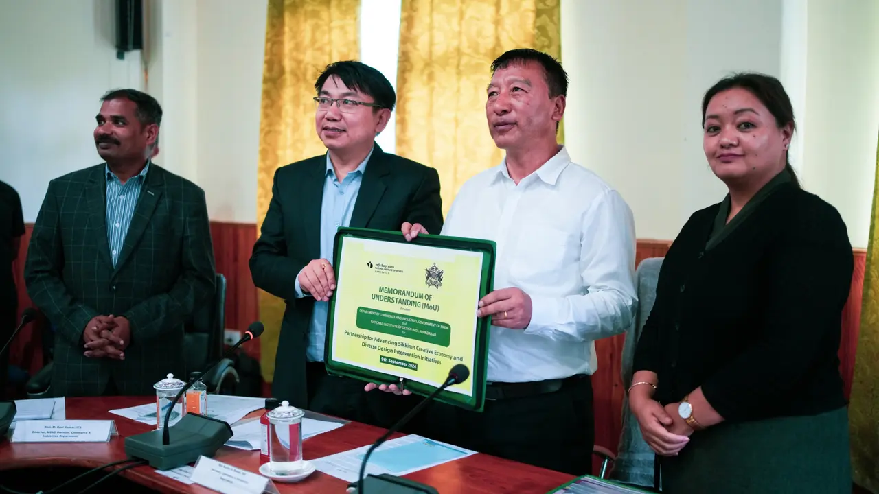 MoU between the NID Ahmedabad and the Government of Sikkim