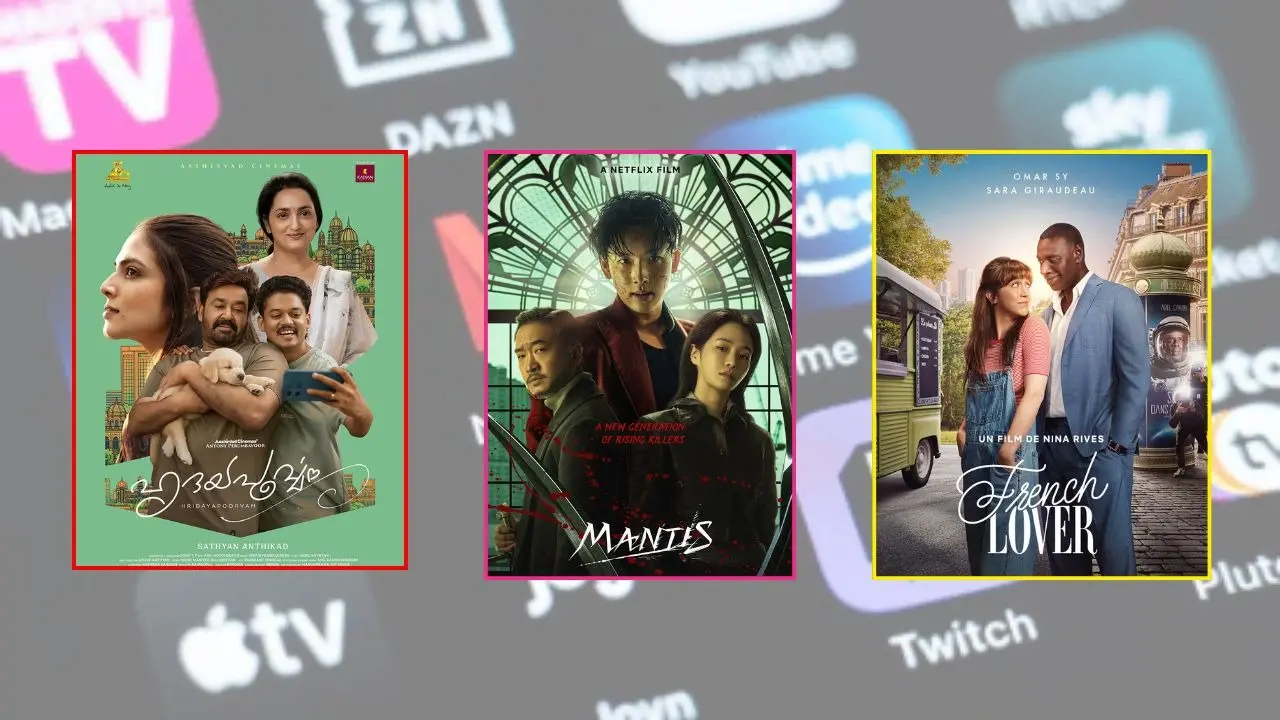 Movies Releasing On OTT This Week: Hridayapoorvam, French Lover, Mantis, And More Shows To Stream On Netflix, Prime Video, JioHotstar Movies Releasing On OTT This Week: Hridayapoorvam, French Lover, Mantis, And More Shows To Stream On Netflix, Prime Video, JioHotstar