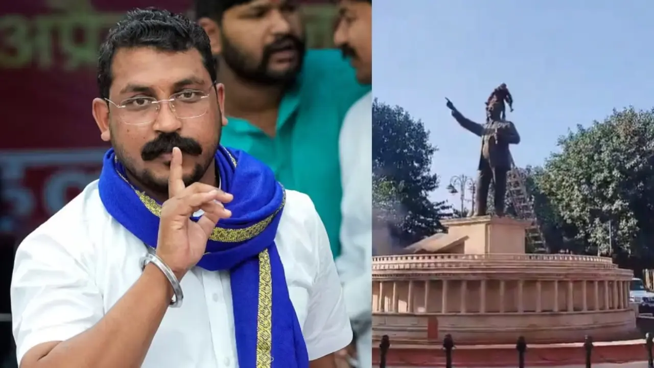 अंबेडकर की मूर्ति को क्षतिग्रस्त करने पर भड़के चंद्रशेखर, कहा- जातिवाद केवल इतिहास का हिस्सा नहीं, बल्कि... MP Chandrashekhar Azad