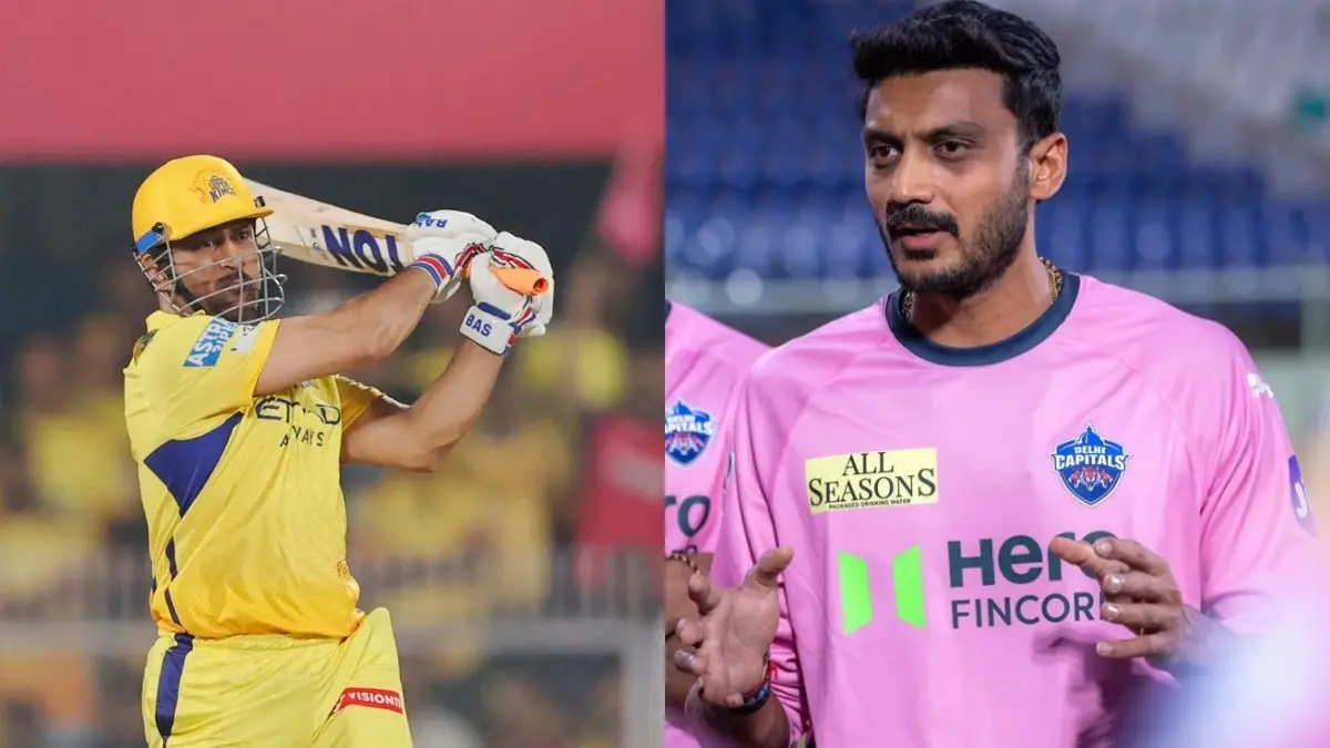 MS Dhoni and Axar Patel