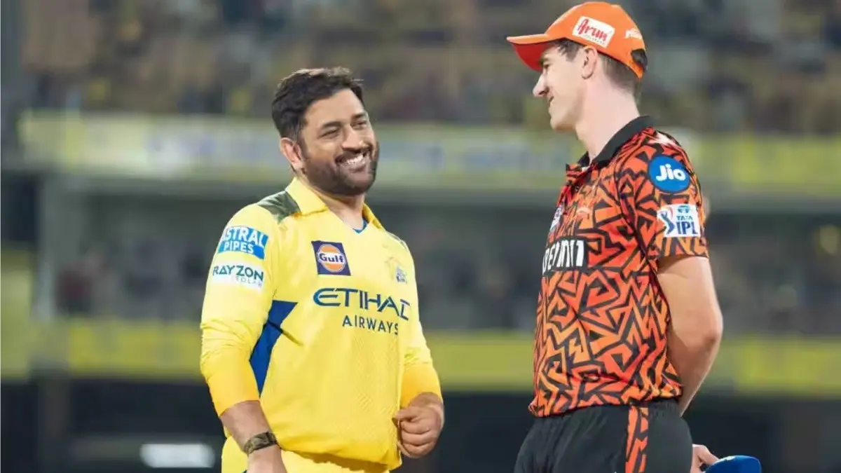 Pat Cummins-Led Sunrisers Hyderabad Opt To Bowl Against Chennai Super Kings, Dewald Brevis Set For IPL 2025 Debut MS Dhoni and Pat Cummins