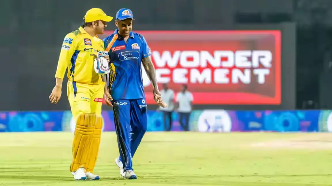 MS Dhoni and Suryakumar Yadav