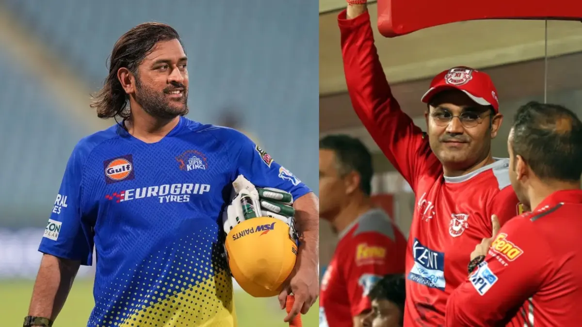 MS Dhoni and Virender Sehwag