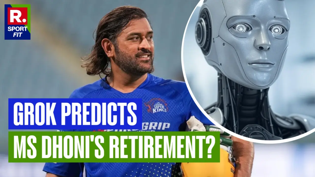 IPL 2025: AI Chatbot Grok Envisions MS Dhoni's IPL Retirement, Generates Ghibli Anime Of How His Final Match Will Look Like MS Dhoni and visual representation of AI chatbot Grok