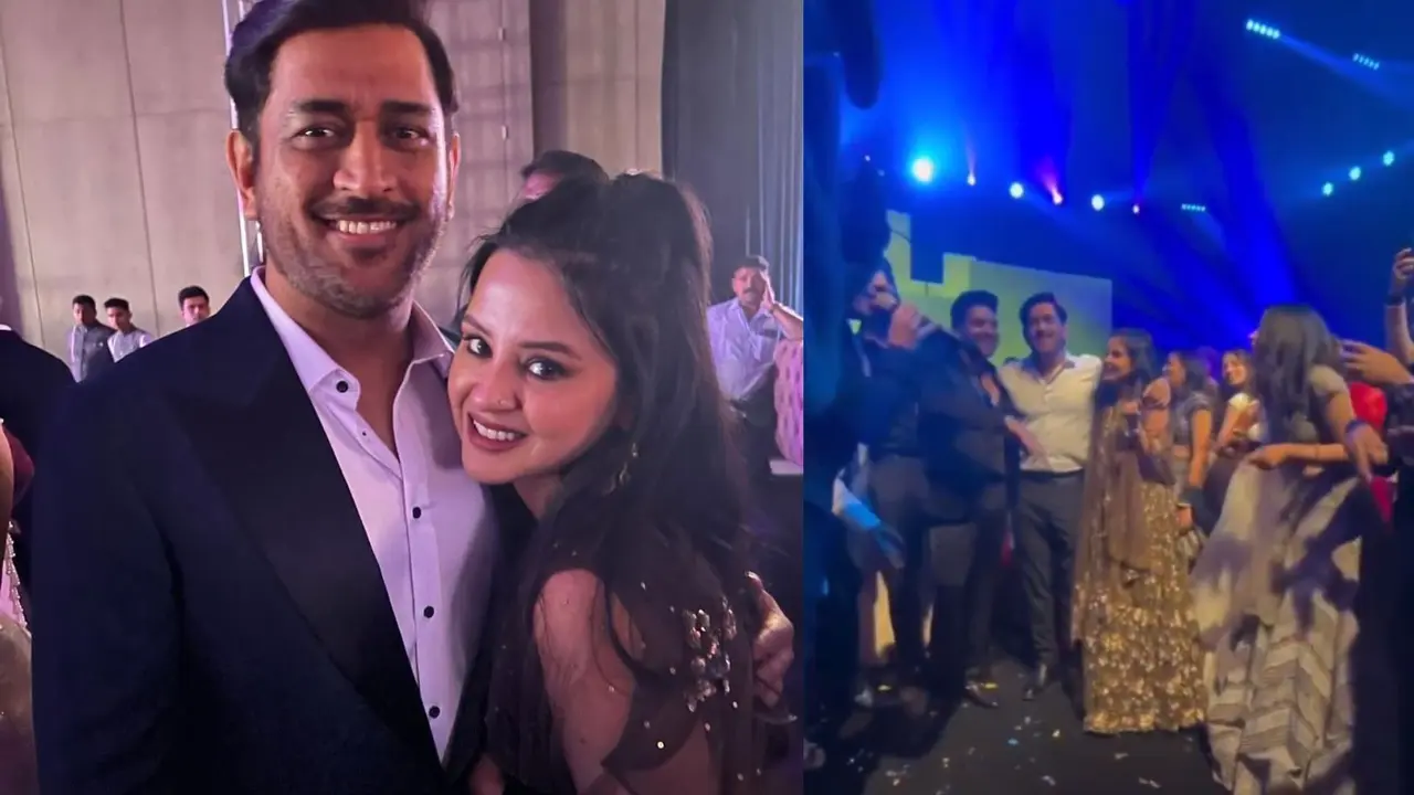 MS Dhoni celebrate valentine's day with his Wife Sakshi in romantic way video went viral
