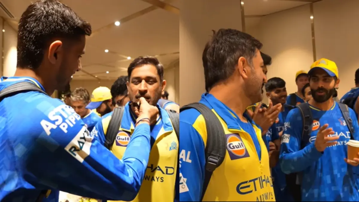 MS Dhoni's Reaction While Celebrating Deepak Hooda's Birthday Goes Viral, Ex-CSK Skipper Overheard Saying 'Cake Lagaao' MS Dhoni celebrates Deepak Hooda's birthday