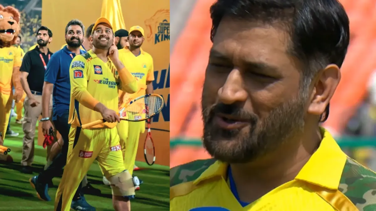 MS Dhoni during IPL 2024 and 2025