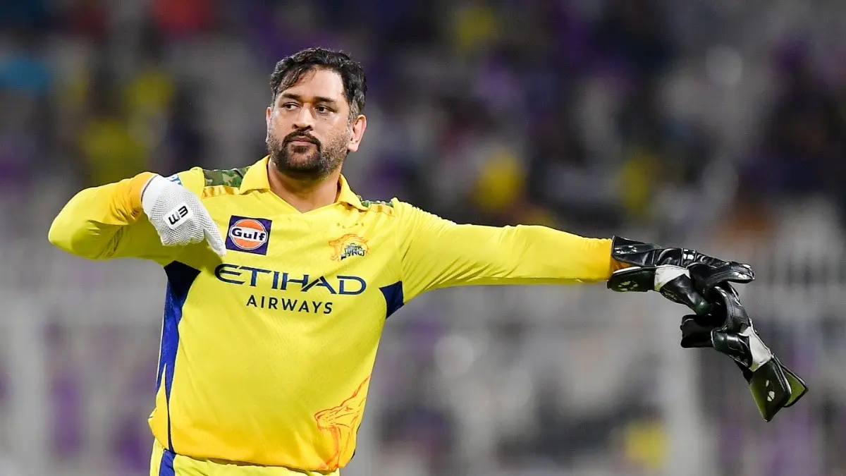 MS Dhoni during IPL 2025