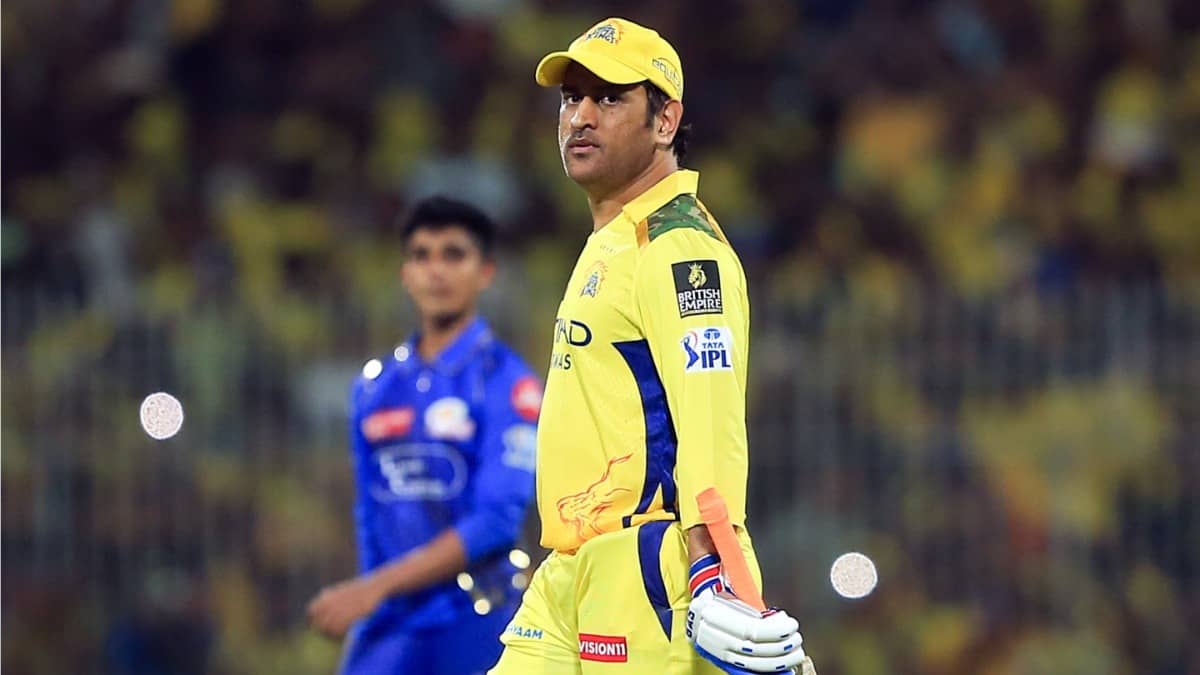 MS Dhoni during IPL 2025