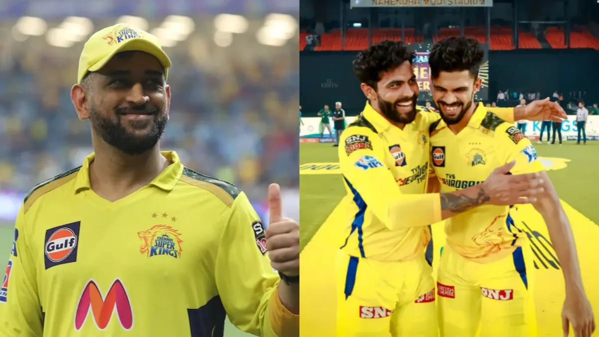 MS Dhoni, Ravindra Jadeja, Ruturaj Gaikwad