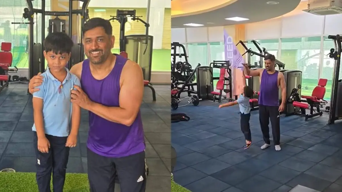 Saurabh Tiwary Shares Adorable Moment Of His Son Sourish And MS Dhoni Bonding Together, Video VIRAL MS Dhoni, Saurabh Tiwary