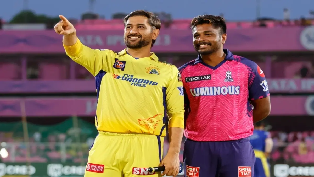 IPL 2025, RR vs CSK: From Pitch Report, Weather Forecast, To Squads And Predicted XI, Here's All You Need To Know MS Dhoni with Sanju Samson