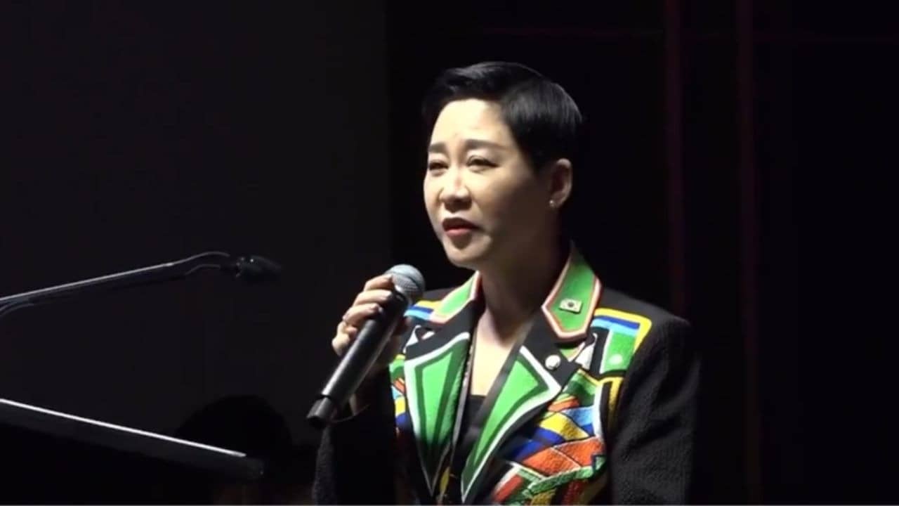 republicworld.com - Asian News International - Korean Lawmaker Jaewon Kim Sings Vande Mataram At WAVES Film Bazaar Opening In Goa