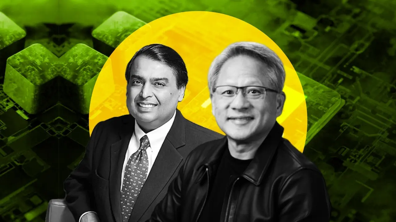 We have to repeat Jio for intelligence, says Mukesh Ambani at Nvidia AI Summit 2024 Mukesh Ambani and Jensen Huang