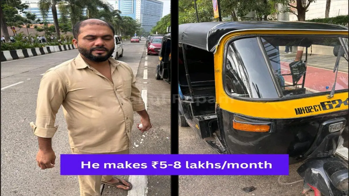 Mumbai auto driver earns 5-8 lakh by providing bag-keeping service.