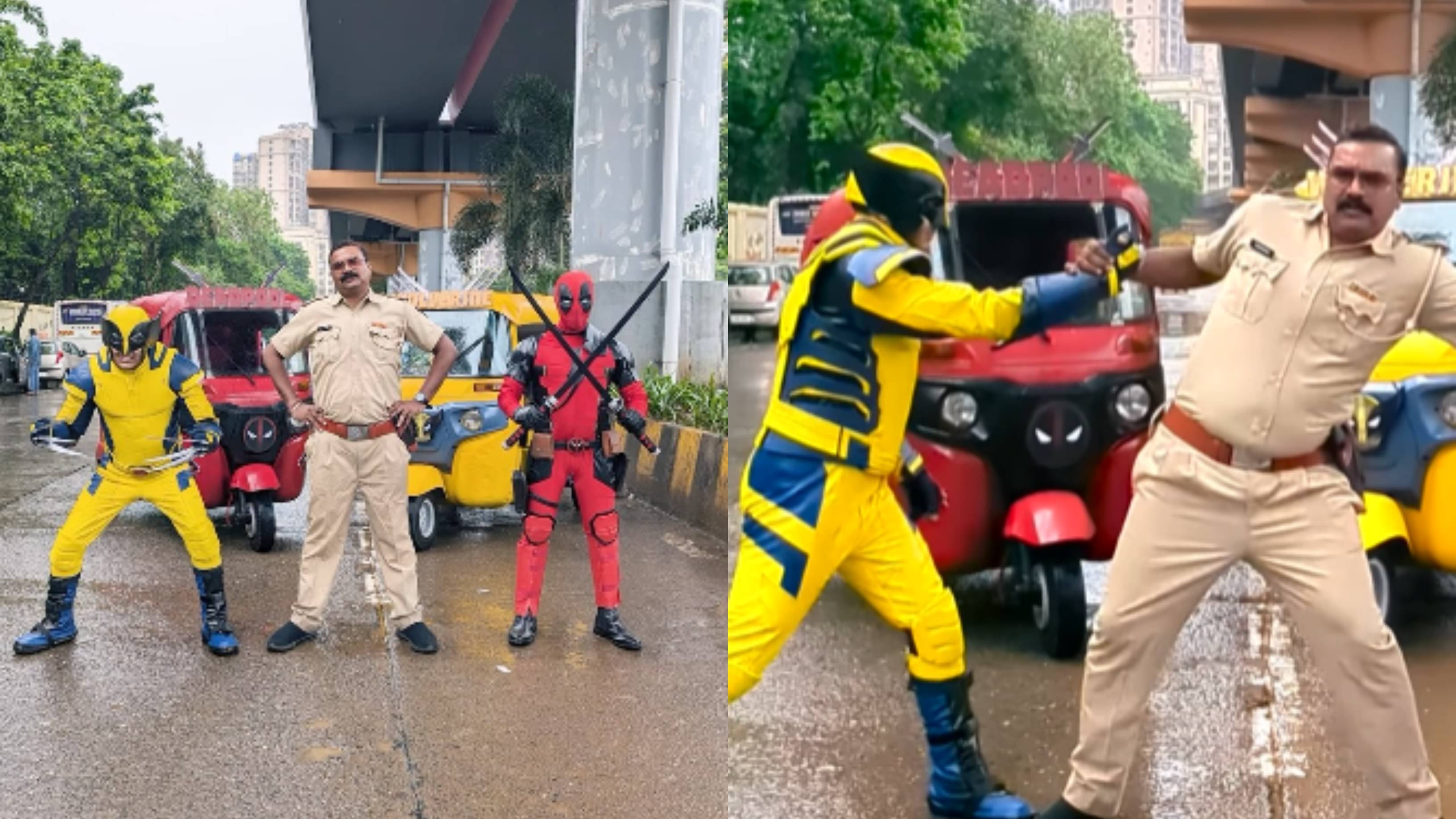 Mumbai Cop Dancing With Deadpool & Wolverine, Video Goes Viral ...