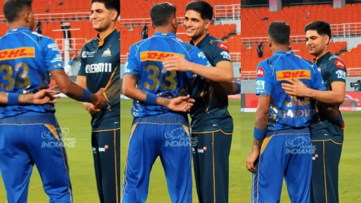 Mumbai Indians share video of Shubman Gill and Hardik Pandya hugging during IPL 2025 Eliminator clash