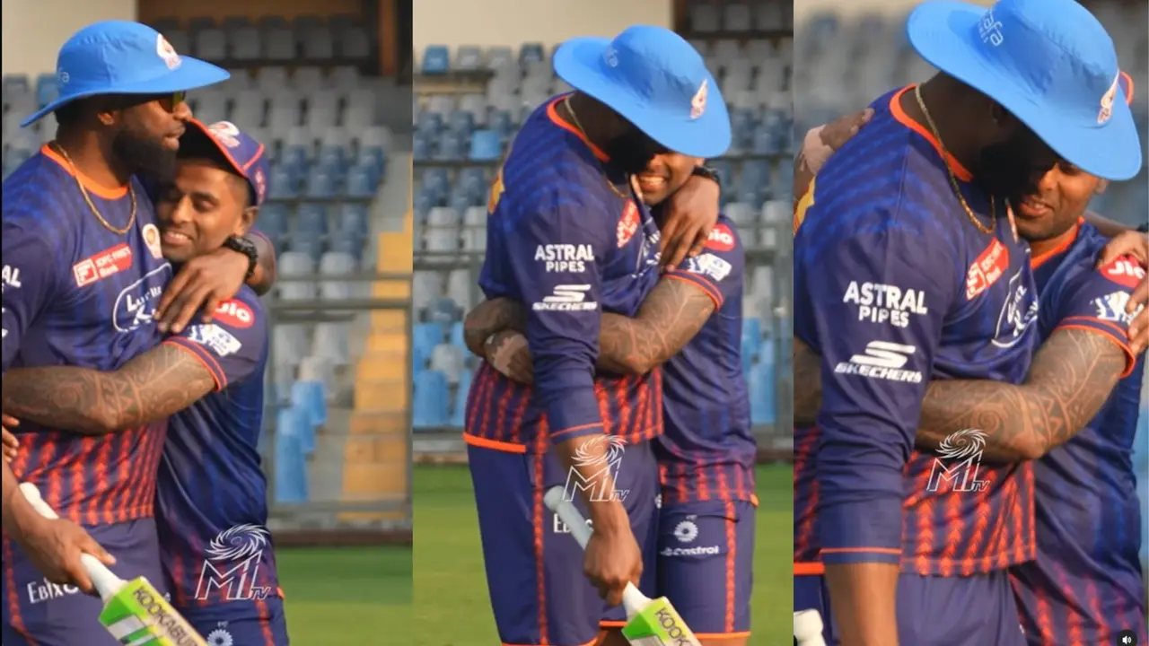 Mumbai Indians suryakumar yadav and Kieron pollard loving video went viral on social media