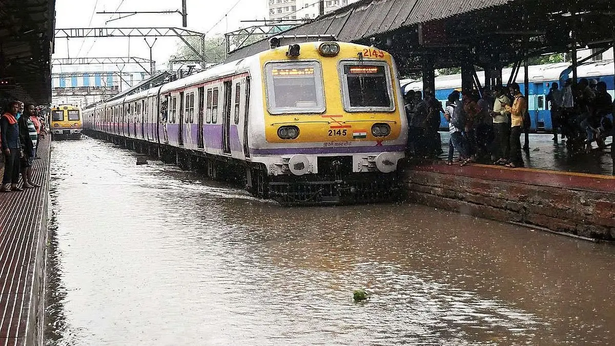 Heavy Downpour Brings Mumbai To Standstill: Several Local Trains On Western Line Cancelled Due to Waterlogging, Check Full List Here Mumbai local train cancelled due to heavy rainfall