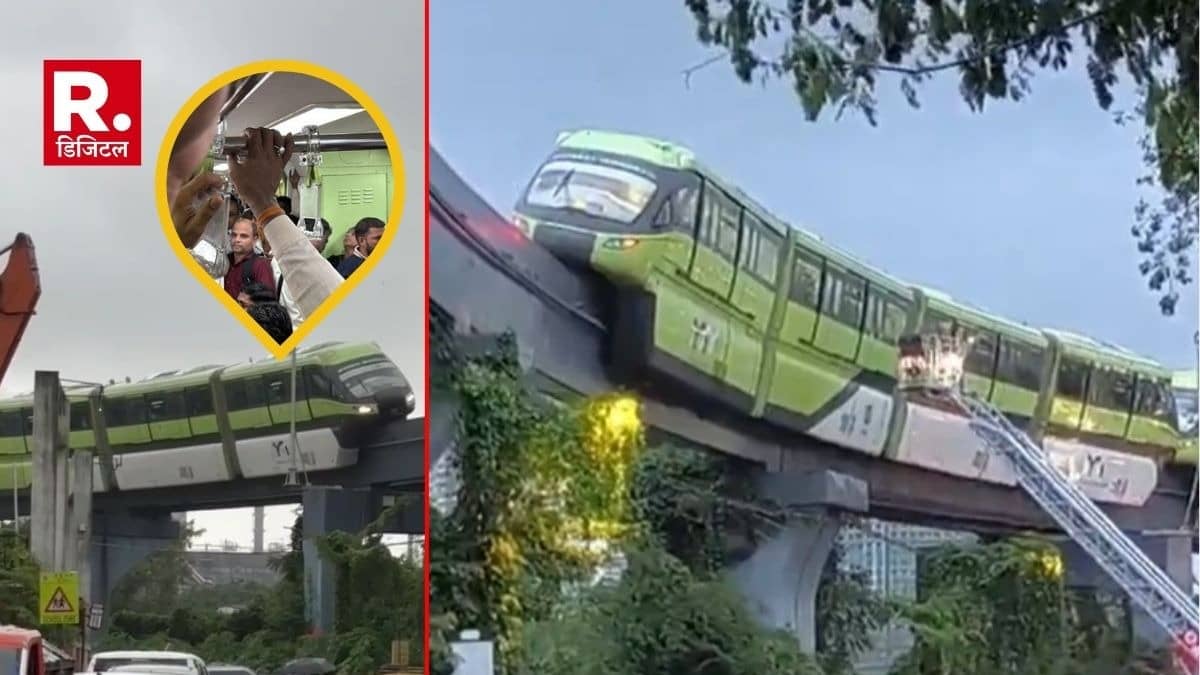Mumbai Monorail Breakdown Stranded Passengers Rescued Amid Heavy Rains