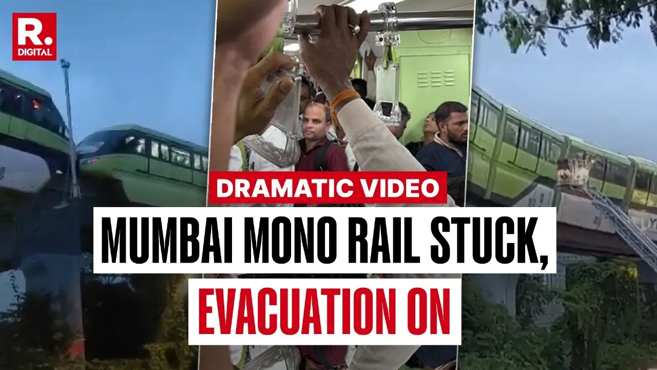 Mumbai Monorail Stalled Due To Power Cut, 442 Passengers Trapped for an Hour | Watch Mumbai Monorail Stalled Due To Power Cut