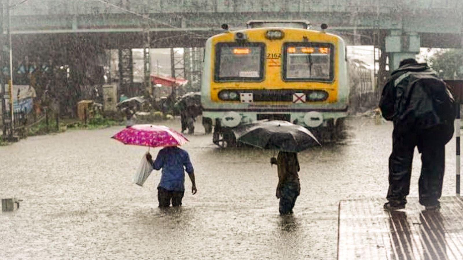 Mumbai Battles Heavy Rain, Ndrf Teams Deployed; Local Train Services 