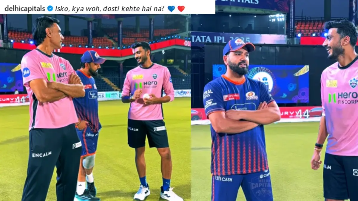 Munaf Patel, Rohit Sharma and Axar Patel