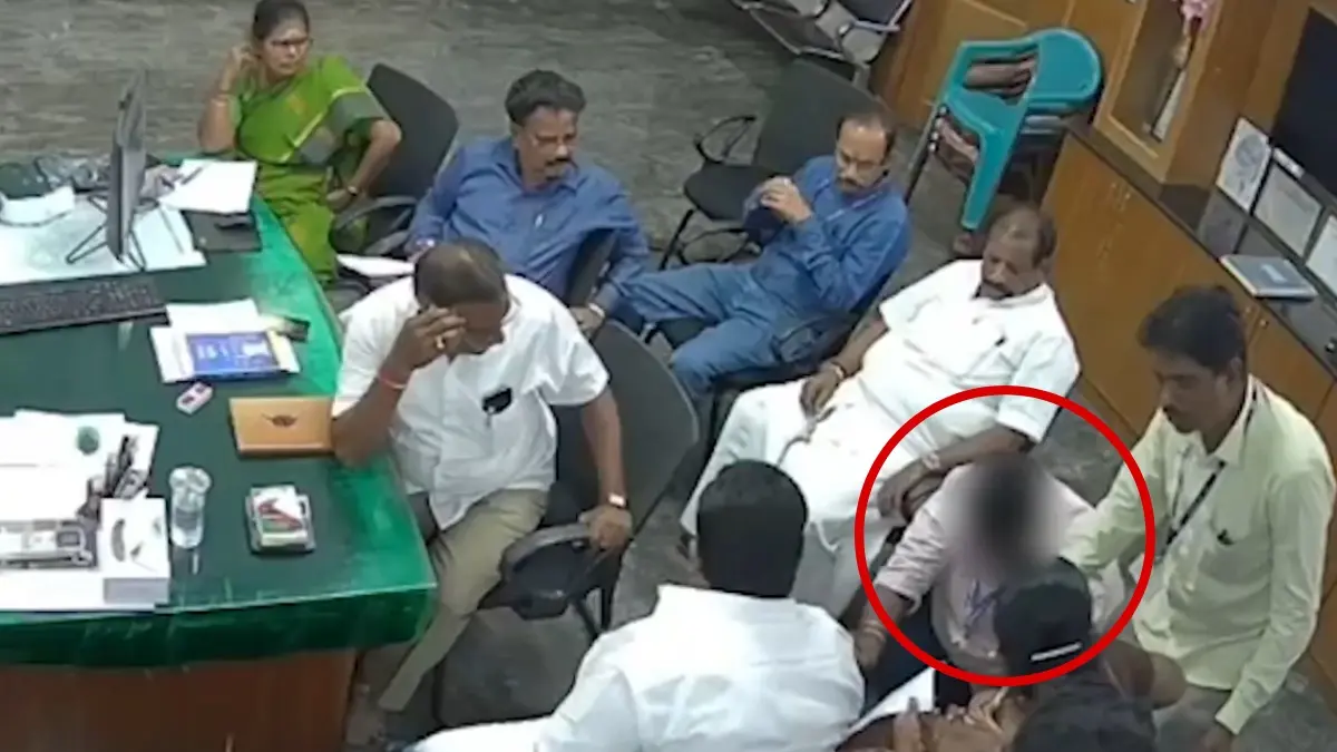 Municipality Staff Forced to Fall at DMK Councillor’s Feet