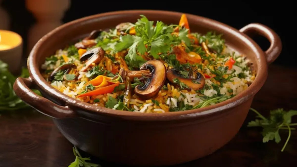 Mushroom Biryani Recipe